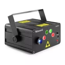 Beamz Dahib Doble Laser Rg Gobo Con Led Azul