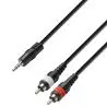 Compra Adam Hall CABLE 2 RCA M JACK 3,5 STEREO 3M al mejor precio