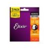 Comprar Elixir Pack De 3 Juegos Acústica Nanoweb Bronze 80/20