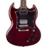 Sx Se4 Pack Guitarra Eléctrica Trans Rojo Vino