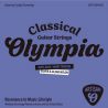 Olympia Artisan Classical Guitar Coated Strings, Silver and Clear Nylon, Hard Tension