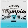 Olympia Explore Acoustic Guitar Strings, 80/20 Brz, 011-052