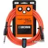 Boss BIC-10A Orange Cable Jack-Jack 3m recto codo