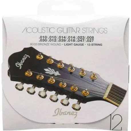 Ibanez iacs12c juego 12 cueRDas guitarra acustica