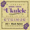 Compra daddario j53 hawaiian ukulele black nylon al mejor precio