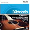 Compra daddario eft16 flat tops phosphor bronze regular [12-53] al mejor precio